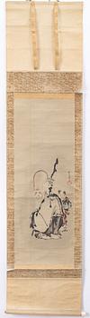 Unidentified Artist, Shoulao / Jurojin and boy, Japan, circa 1900.