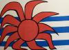 Calder, ALEXANDER  Original Hand Signed and Numbered Lithograph 1970 American Sun Waves Celestial