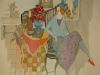 tarkay, ITZCHAK  Watercolour Israeli/American