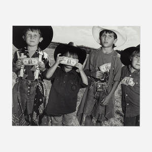 Young Bull Riders with Dollar Bills, Boerne Rodeo, Texas