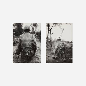 Untitled (LBJ Hired Gun); Untitled (Soldier Against Wall, Vietnam) (two works)