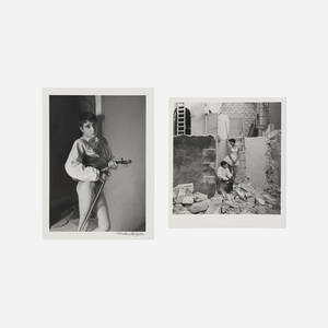 Violinist, Arles; Saltimbanques: Dancer and Violinist, Arles (two works)