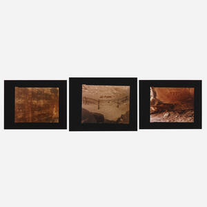 Cave above Peekaboo Canyon; Horseshoe Canyon; Arches National Park (three works)