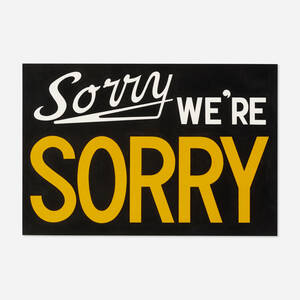 Sorry We're Sorry