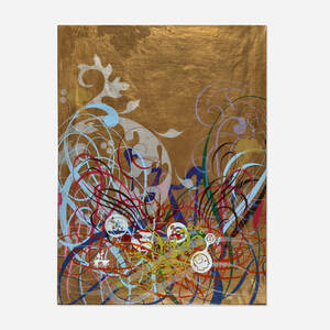 Untitled (Plexi-Boxed Painting 1, Gold)