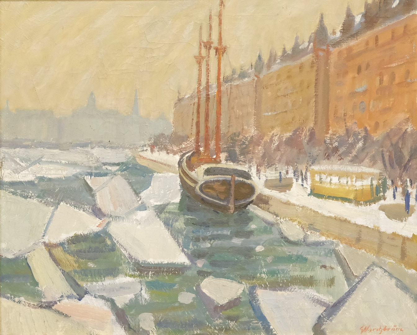 STOCKHOLMSMOTIV, OLJA PÅ DUK.