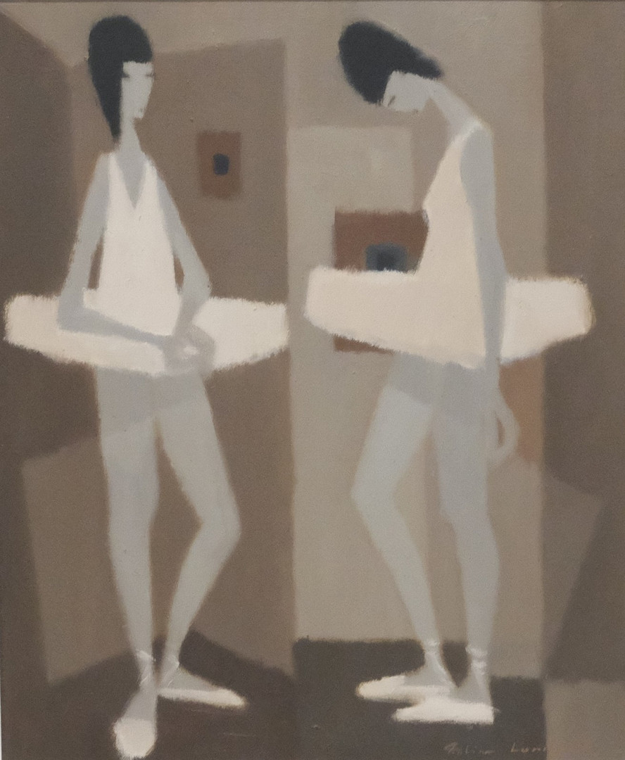 BALLERINOR, OLJA PÅ DUK.