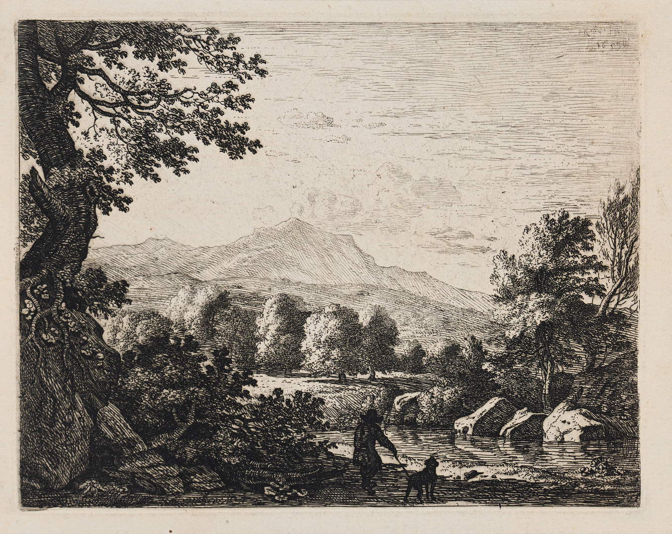 "Landscape with a Man and a Dog".
