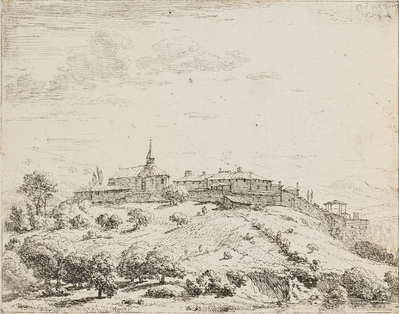 "Walled Village on a Hill".
