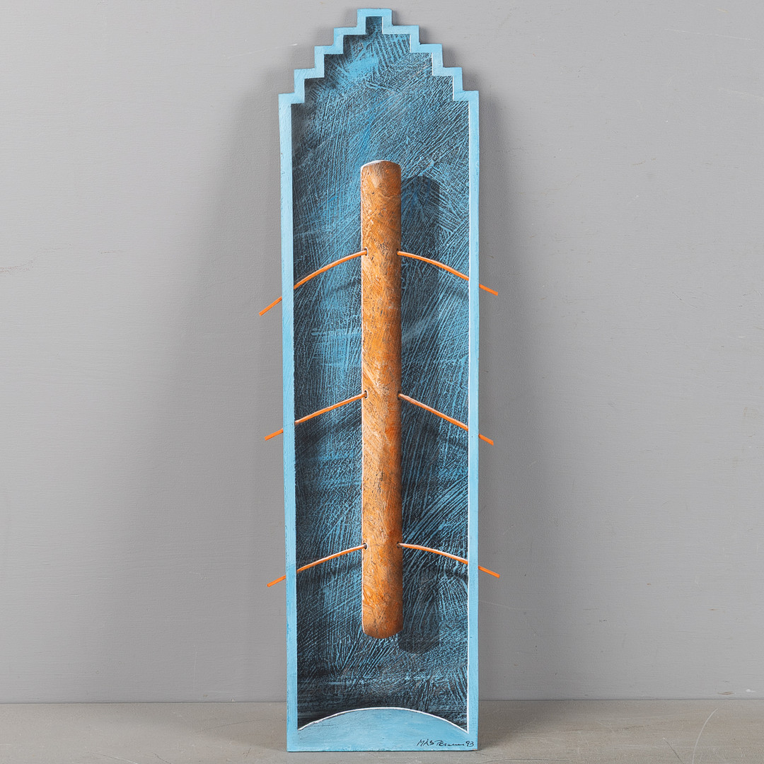 "Skånsk totem II", olja på masonit.