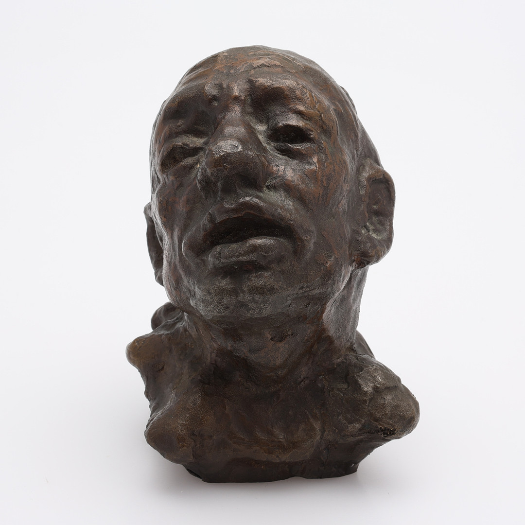 SKULPTUR, PATINERAD BRONS, "I DRÖM / PIERROT".