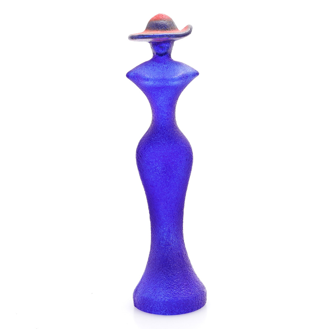 Skulptur, "Catwalk", glas, Kosta Boda, signerad.