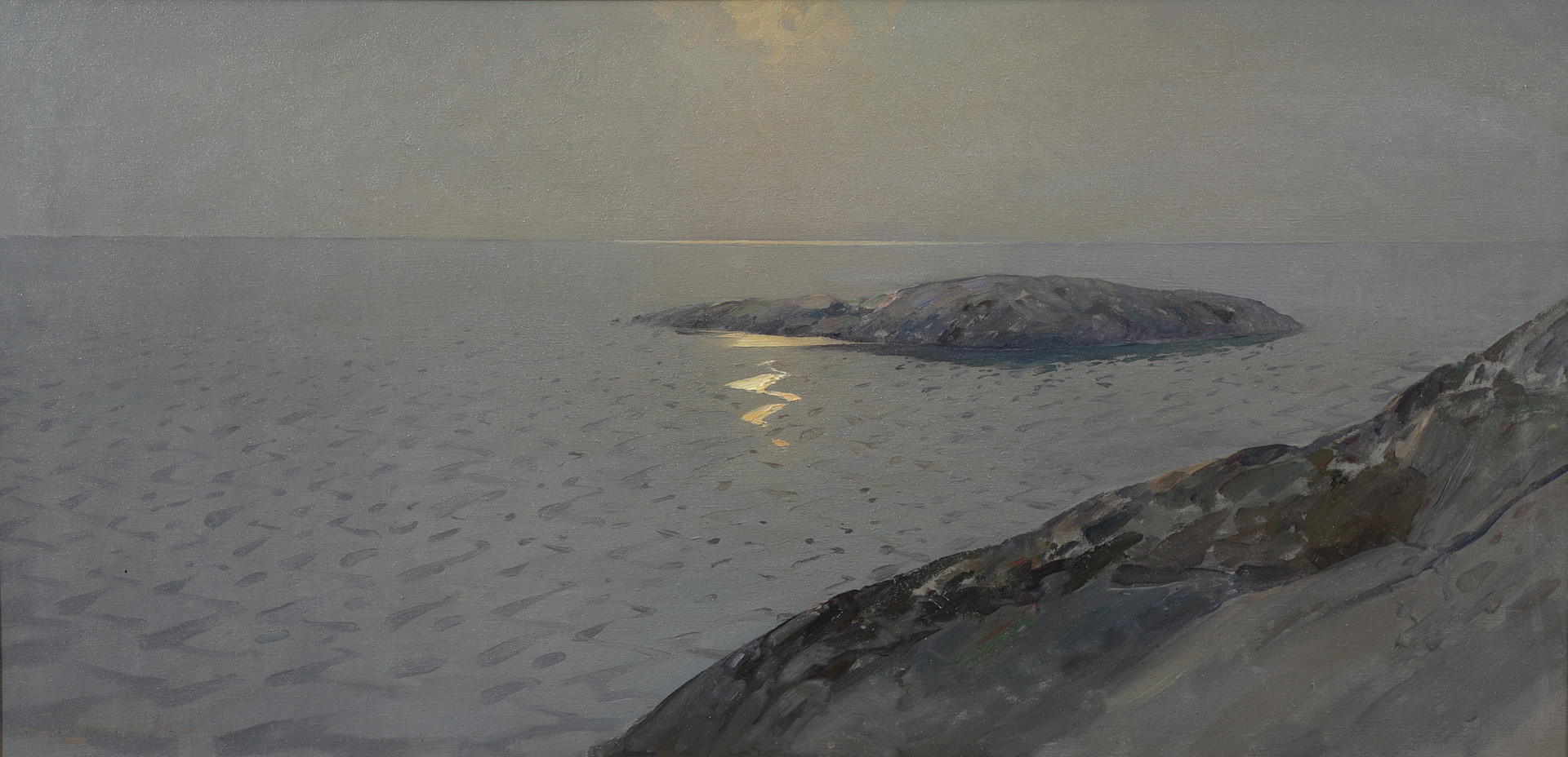 Havsmotiv, olja på duk, signerad.