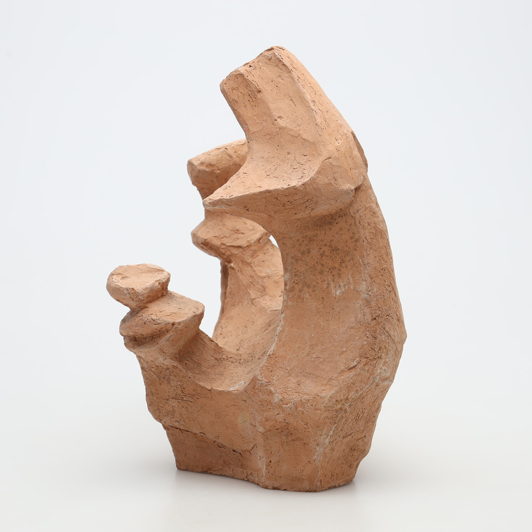 SKULPTUR, terracotta, "Treklang", signerad samt numrerad 11/12.