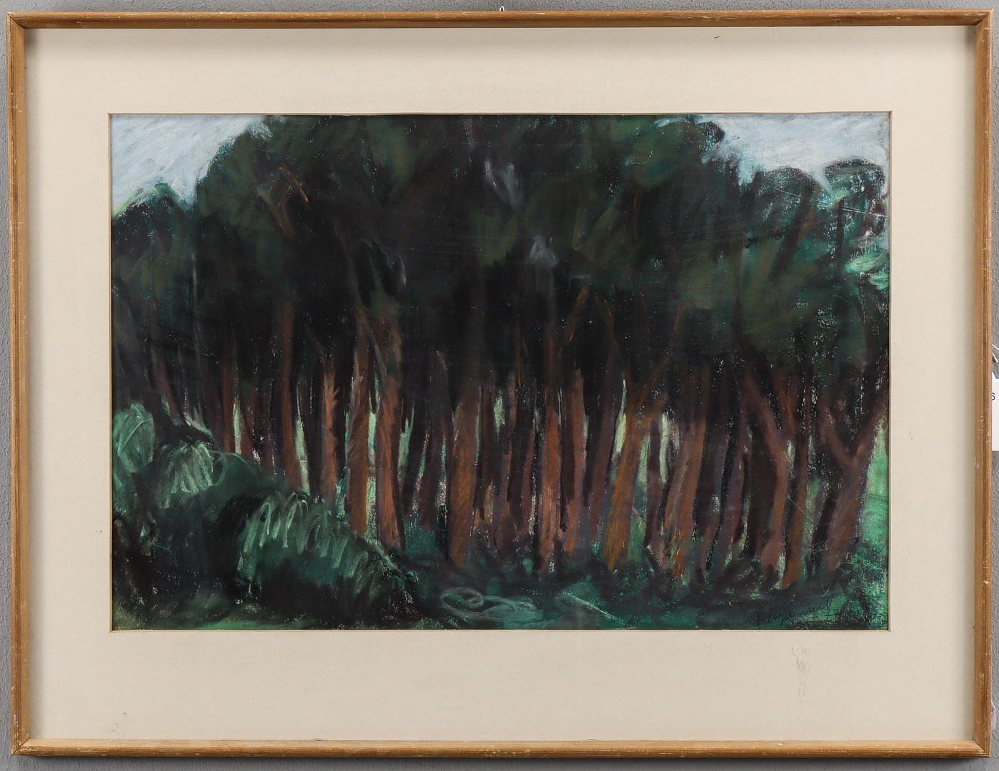 Pastell, signerad.