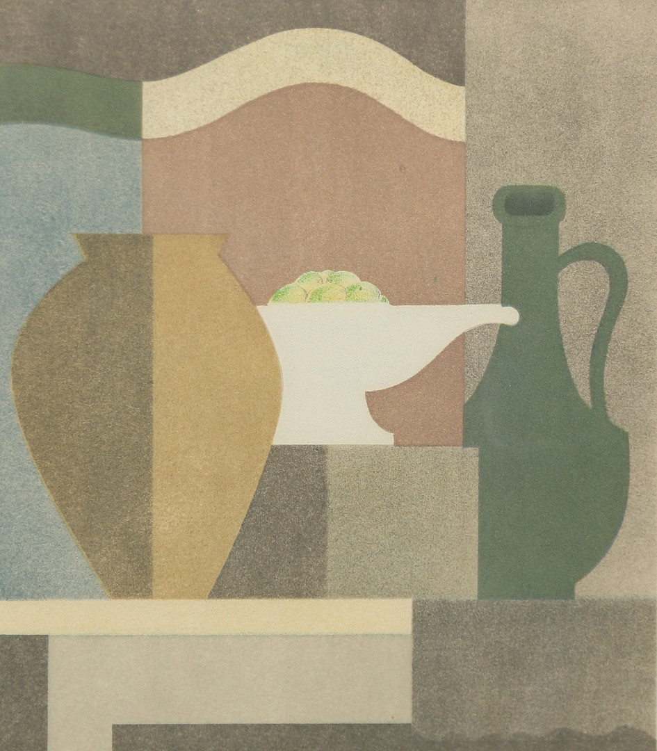 (Sverige, 1993-1976), "Nature Morte Paris 1926", daterad 1974, litografi.