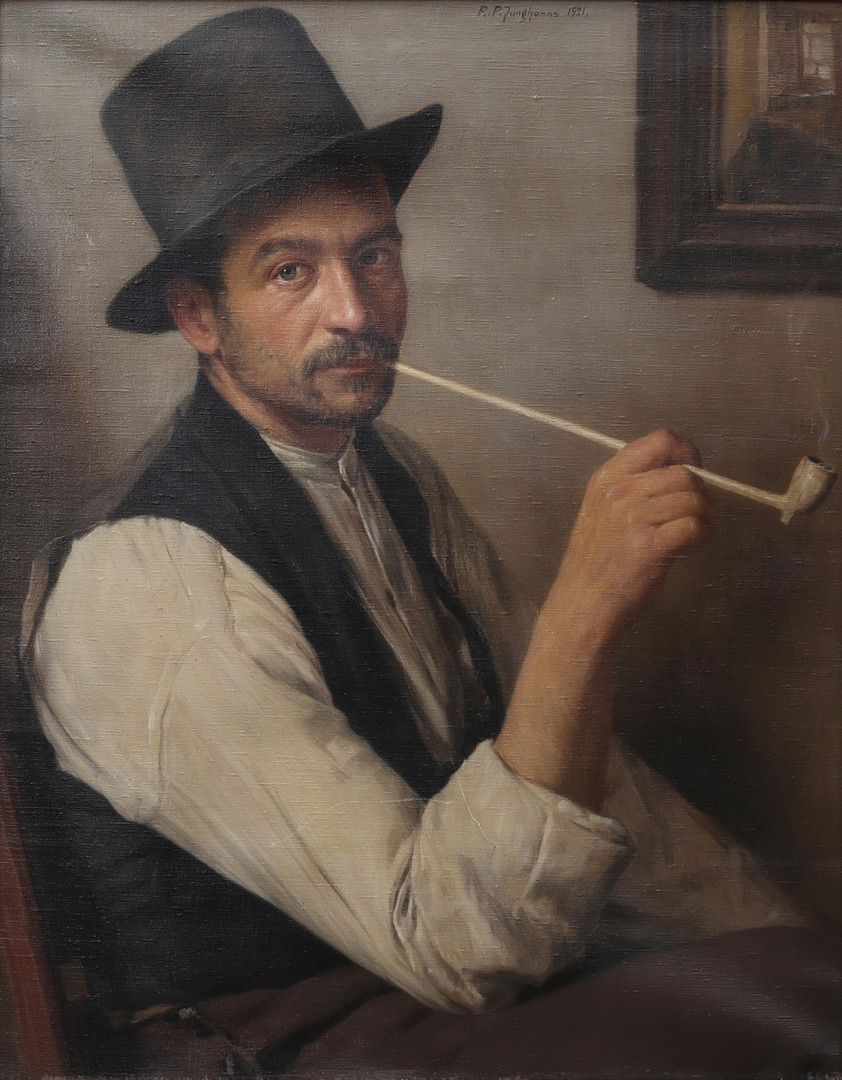 Porträtt, olja på duk, signerad, daterad 1921.