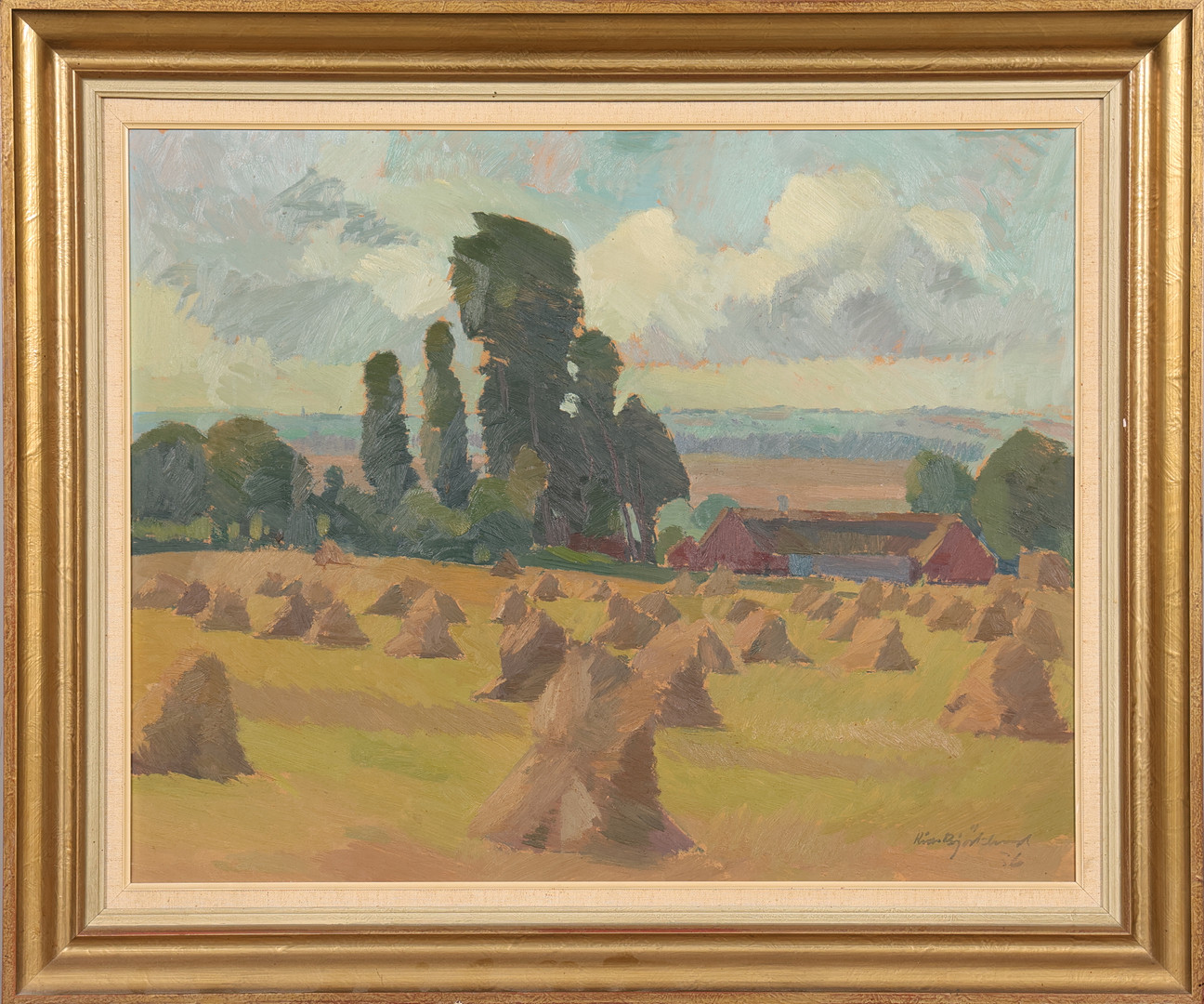 OLJA PÅ PANNÅ, signerad.