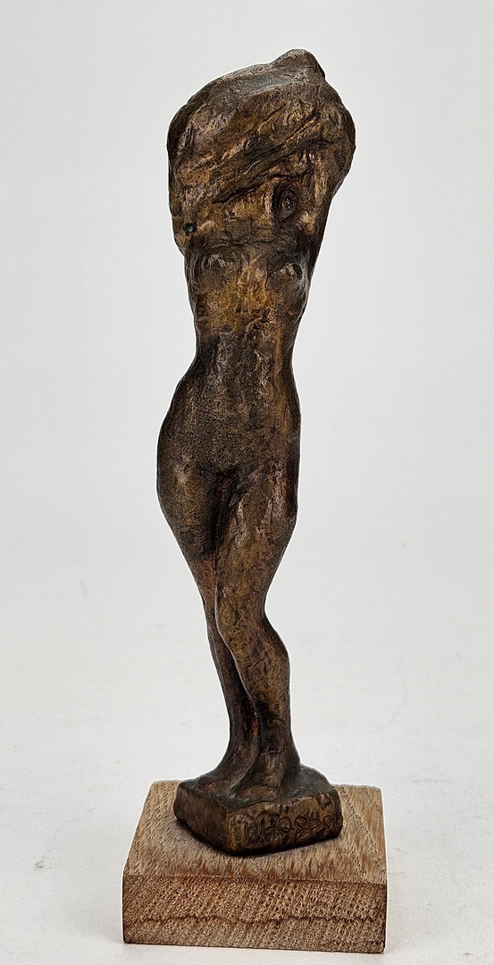 Aktstudie. Skulptur, brons, signerad Högbom.