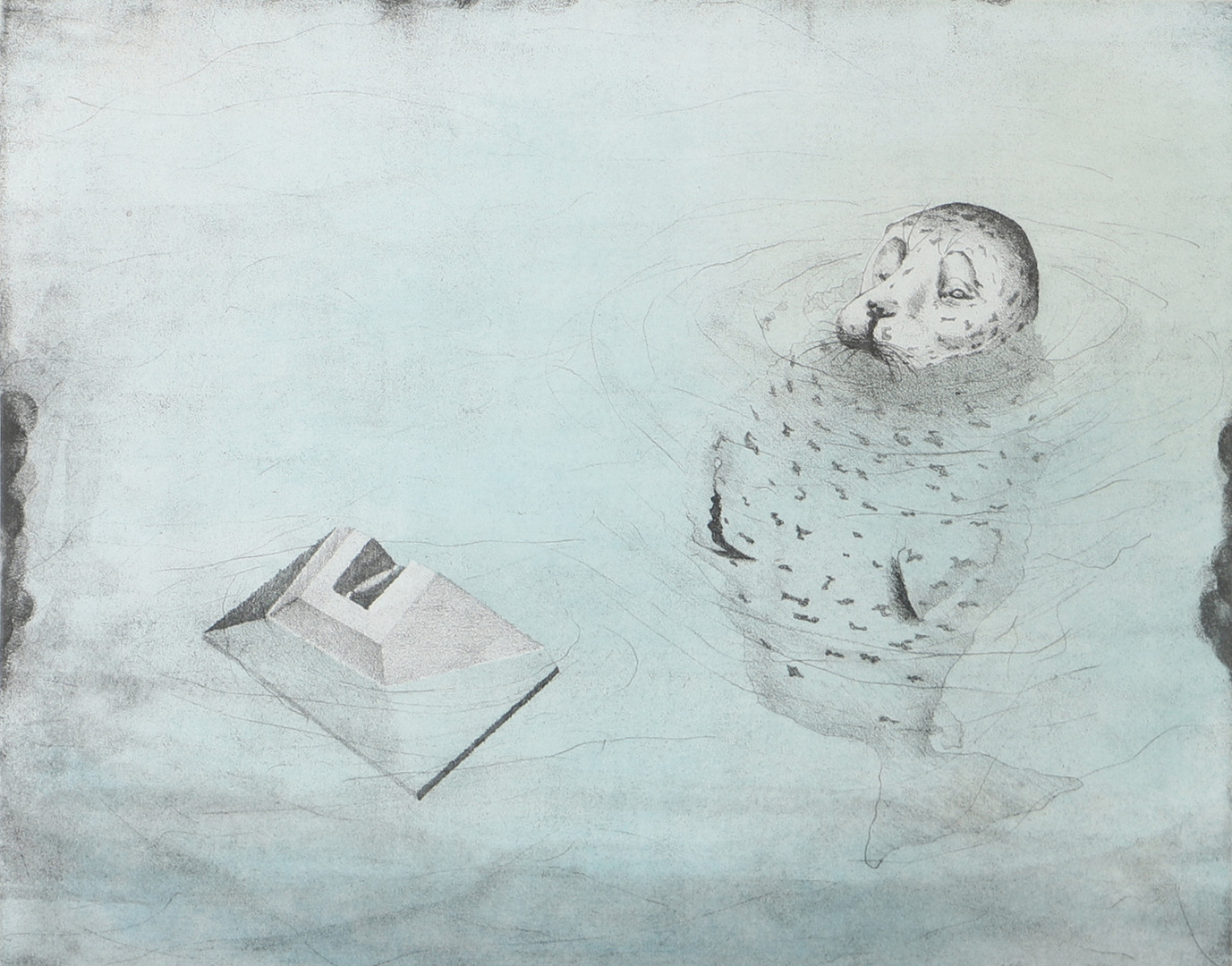 "Let it be", etsning, signerad J. Dahlgren.