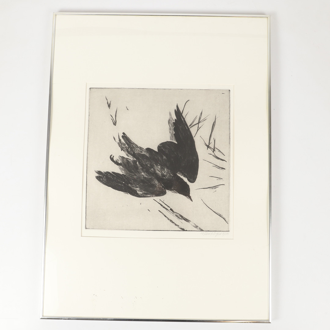 "The Bird", litografi, 8/135, signerad.