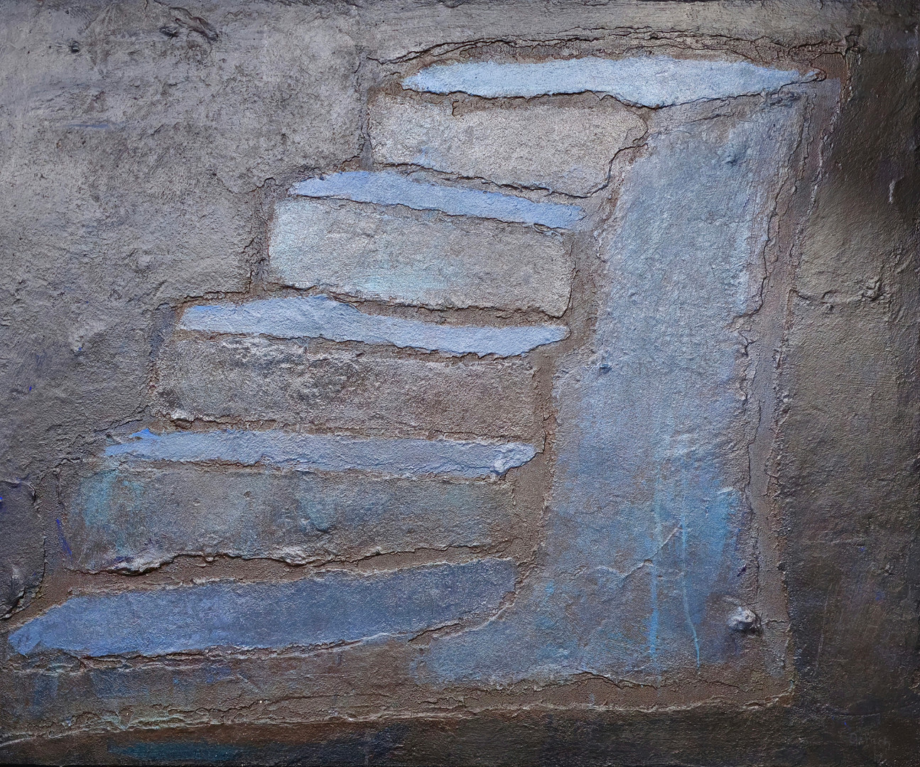 L'ESCALIER. ÓLEO SOBRE LIENZO.