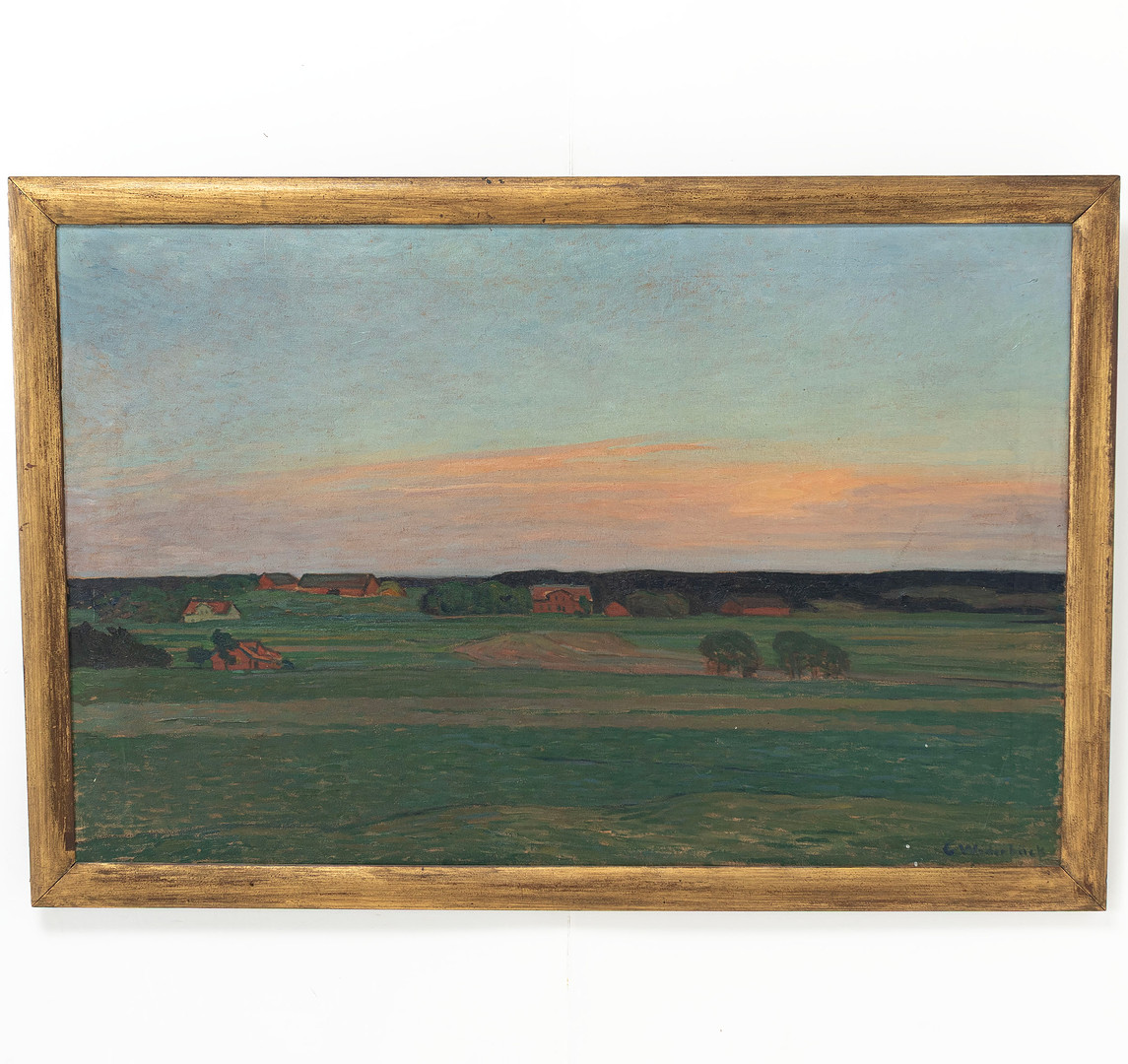 Landskapsmotiv, olja på duk, signerad.
