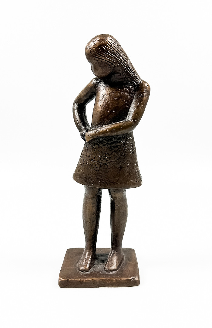 SKULPTUR, "Tonåring", brons, signerad, numrerad.
