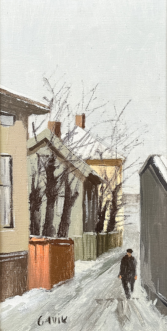 OLJA PÅ DUK, "Gröna gatan", signerad.