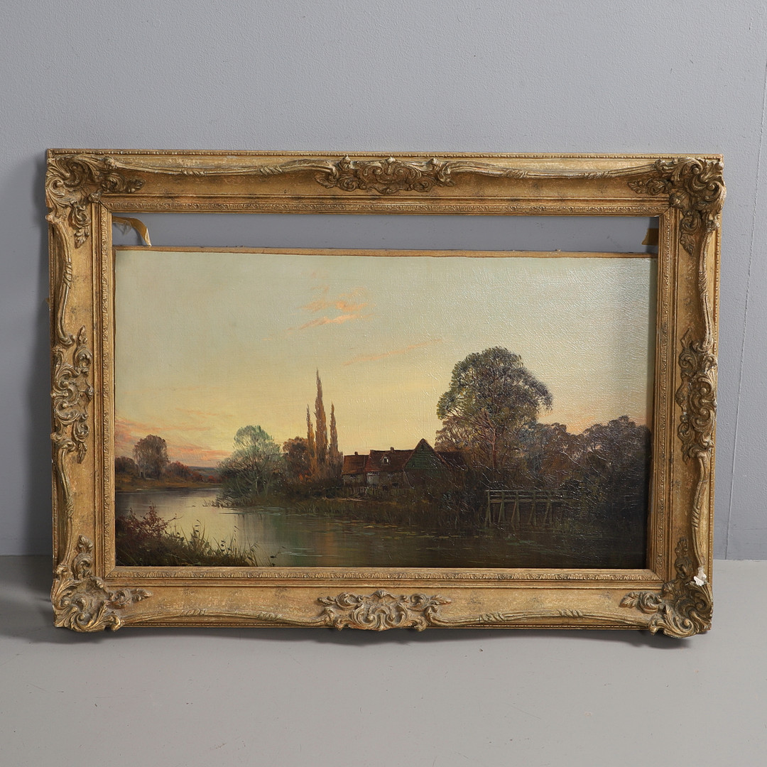 RIVER LANDSCAPE, BELIEVED TO BE A VIEW ON THE SEVERN.