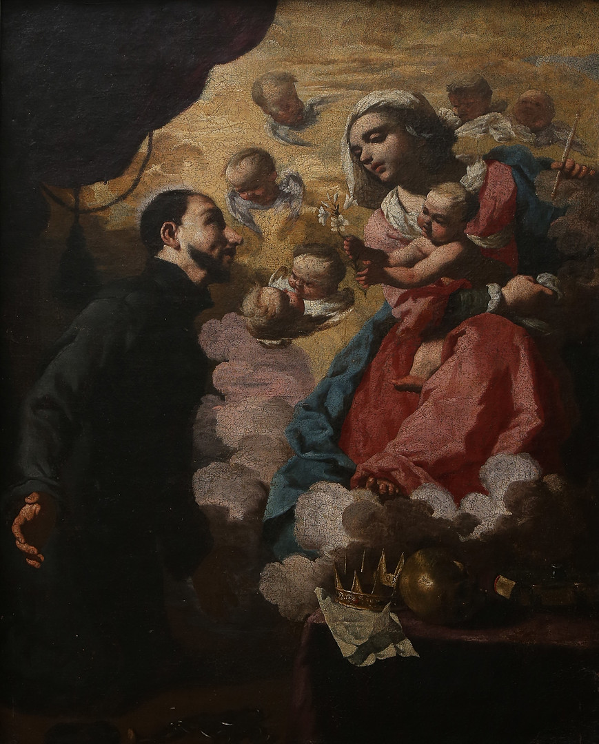 Apparition of the Virgin and Child to Saint Ignatius of Loyola in Pamplona.