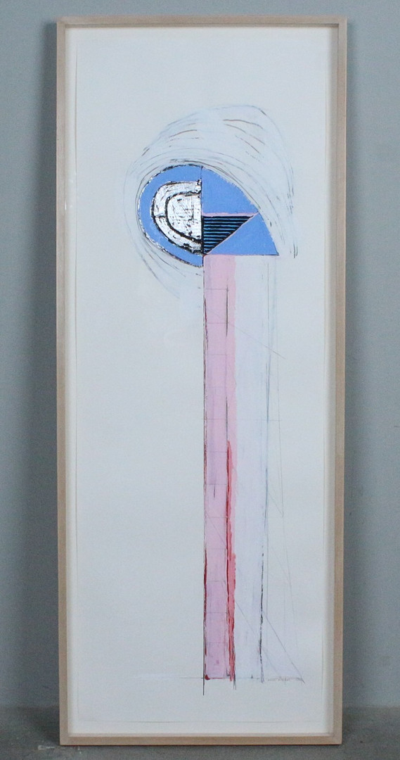 Mischtechnik auf Papier, '' Buttress 1 '' (1982).