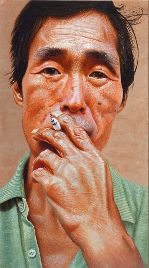 ANDREW TIFT (BRITISH, B.1968), "SMOKER".