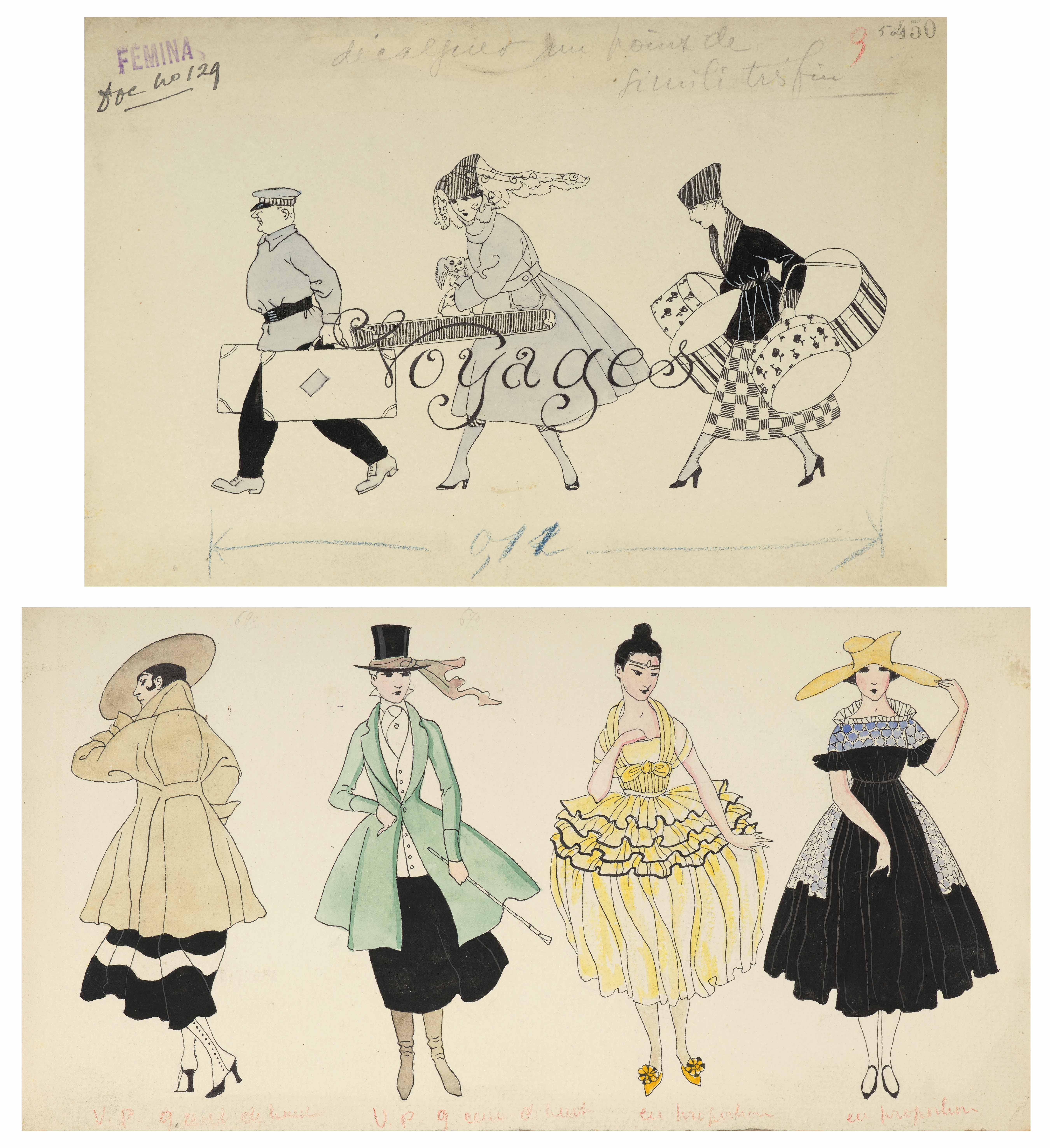 Quatre figures de modes