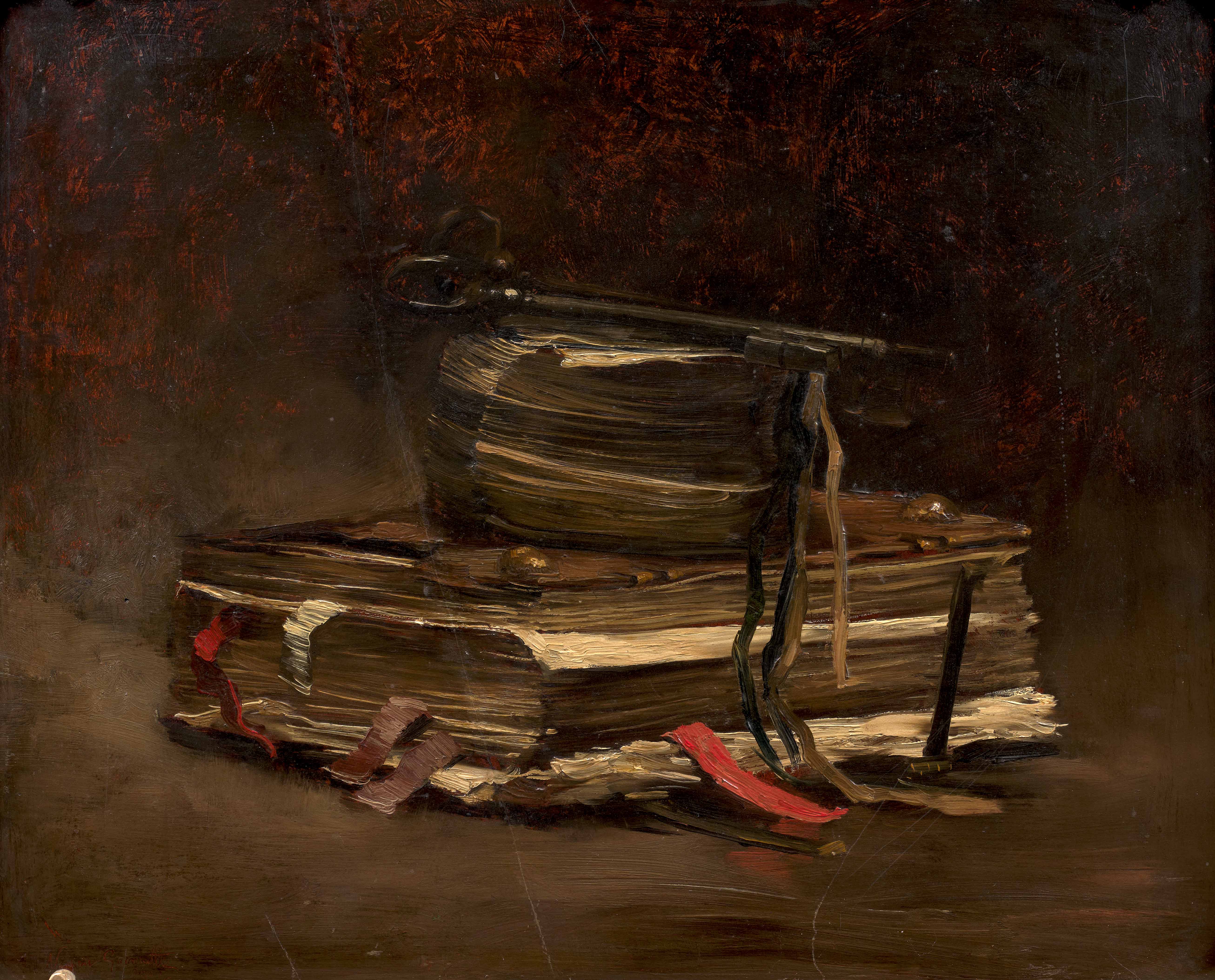 Composition aux livres et aux clés