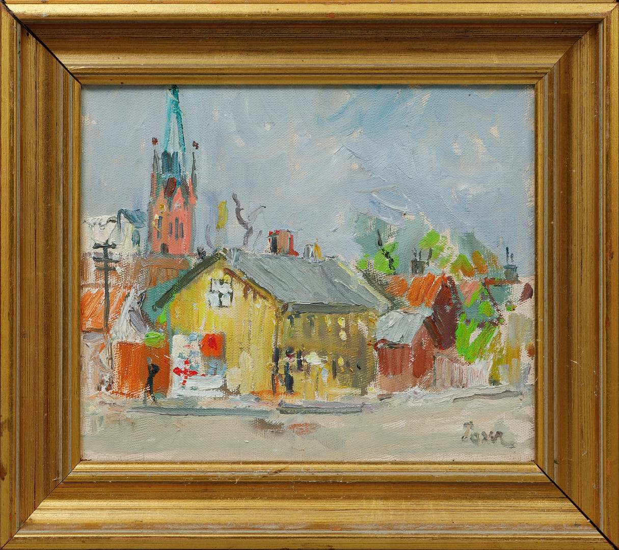 Redbergsplatsen, olja på duk, signerad.