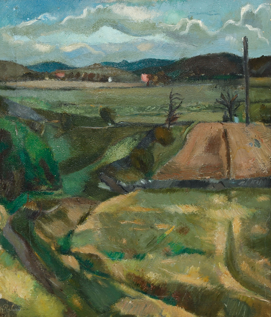 Landskapsvy. Olja på duk.