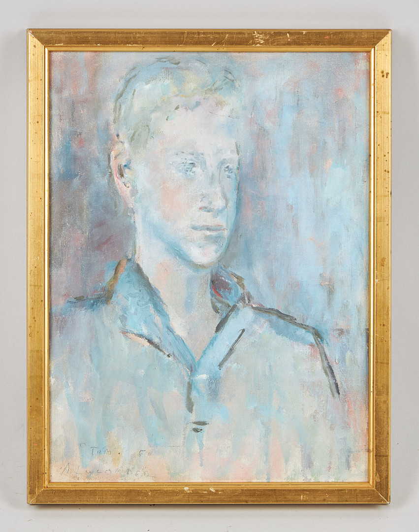 Porträtt, "Tom", signerad, olja på duk.