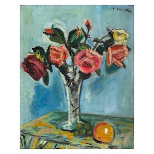 George Leslie Hunter, George Leslie Hunter (British, 1877-1931) Roses (Dateable to 1930)