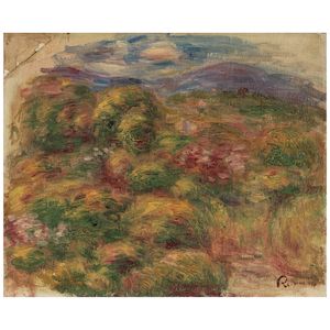 Paysage, Cagnes 8 3/4 x 10 5/8 in (22.2 x 27 cm) (Painted in 1913-1914)