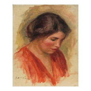 Portrait de Gabrielle 10 5/8 x 8 11/16 in (27 x 22.1 cm) (Painted in 1910)