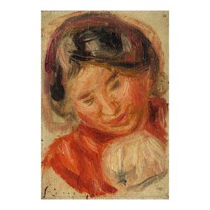 Portrait de Gabrielle 5 9/16 x 4 in (14.2 x 10 cm) (Painted in 1913)