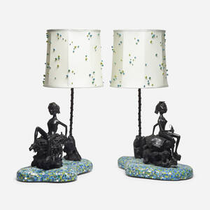 Rare Cindy and Innocenzo table lamps, pair