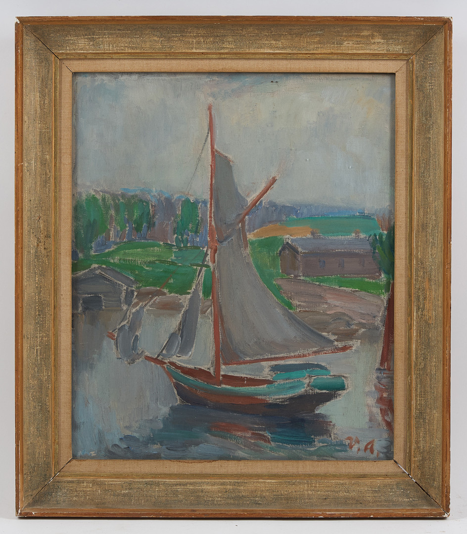 Motiv från skärgården, signerad, olja på duk.