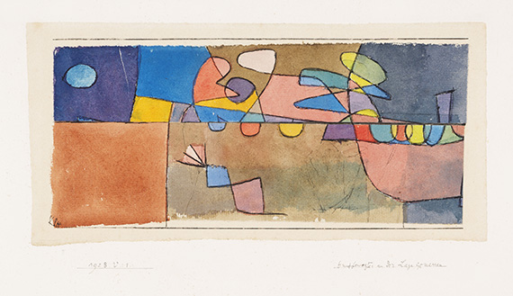 Paul Klee, Buntbewegtes an der Lage gemessen