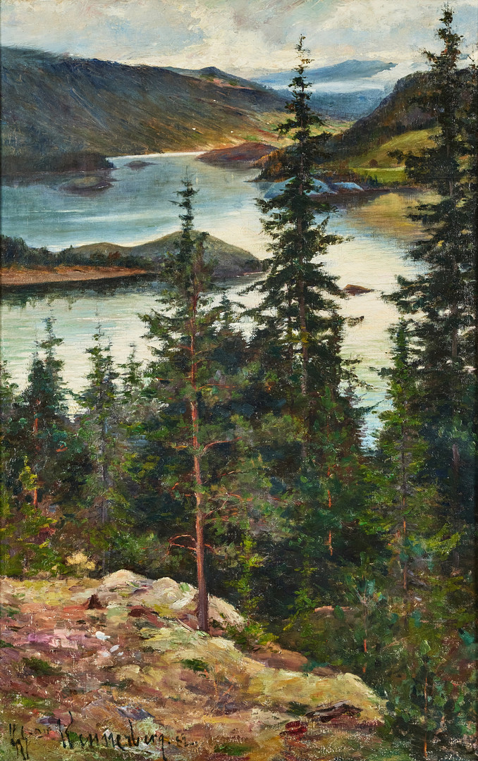 Norskt skogslandskap.
