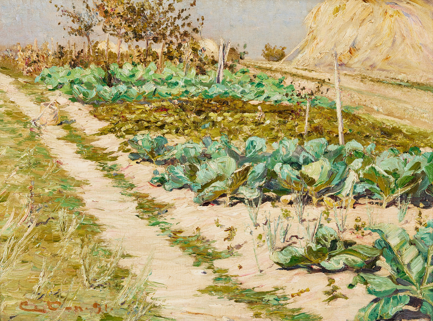Kålgård med höstack/"Kål-land".