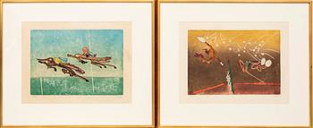 Roberto Matta, 6 pcs, "Les Transesports", 1977.