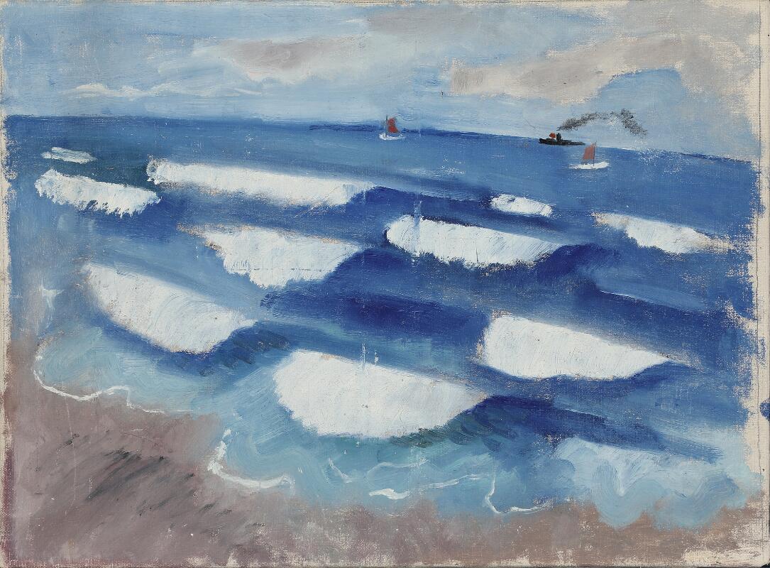 Coastal area with breakers