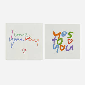 i love you very; yes to you (two works)